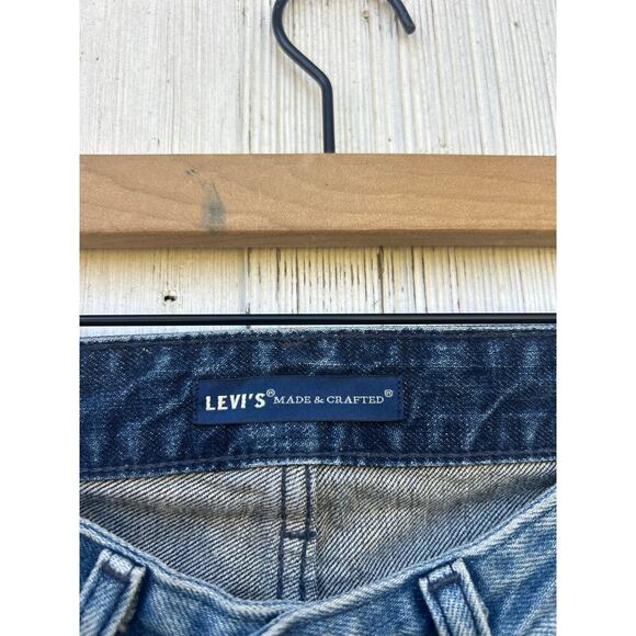 Levi’s Made & Crafted Slim Crop Jeans Cotton Blue Two Tone Denim Size 25 - Picture 6 of 10